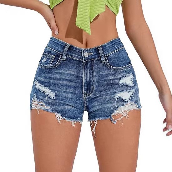 Женские джинсовые шорты с высо – обзор и цена Shorts Denim Frayed