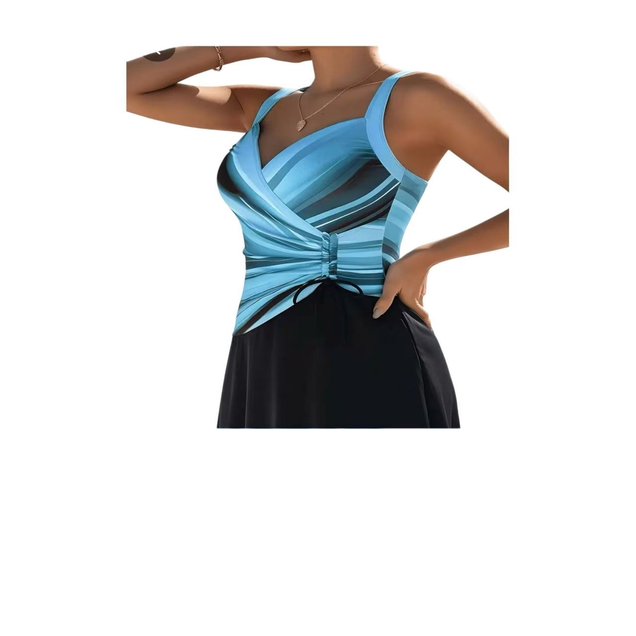 Женский слитный купальник-плат – обзор и цена Swimsuit Bikini Ruched
