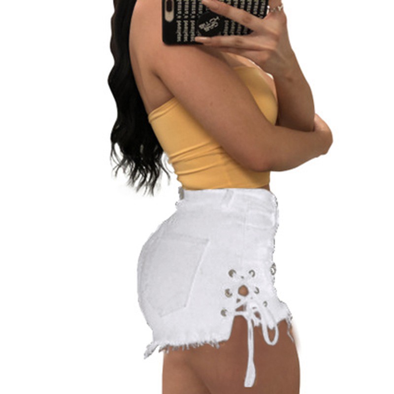 Женские шорты Y2K с низкой пос – обзор и цена Shorts Denim Frayed